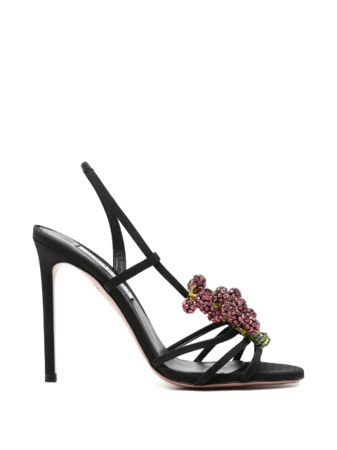 Aquazzura beaded strap heeled sandals Black RBCHIGS0GRO000