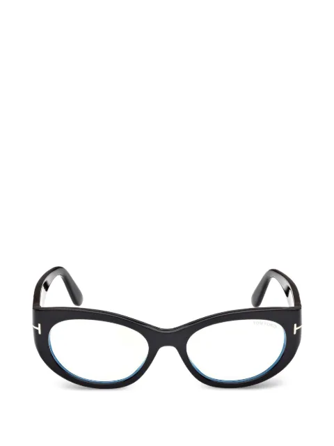TOM FORD Eyewear T-detail cat-eye glasses Black FT6133B