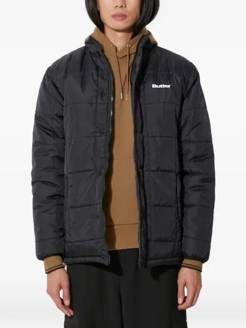 BUTTER GOODS zip-up padded jacket Black BGQ3233404