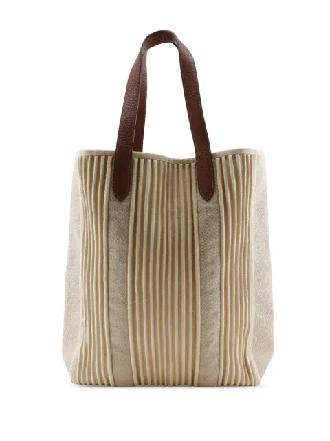 Hermès Pre-Owned 2008 Ribbed Canvas Calicut Cabas tote bag Brown ERJSBUNG9R8Q5HFR