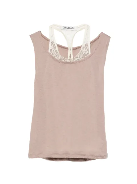 OUR LEGACY Swim lace top Neutrals W2266SV