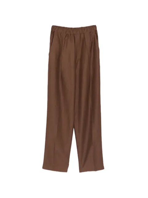 Laneus elasticated trousers Brown S6LAMAPA234920