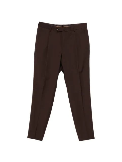 Caruso pleated trousers Brown S018AZPE0N06