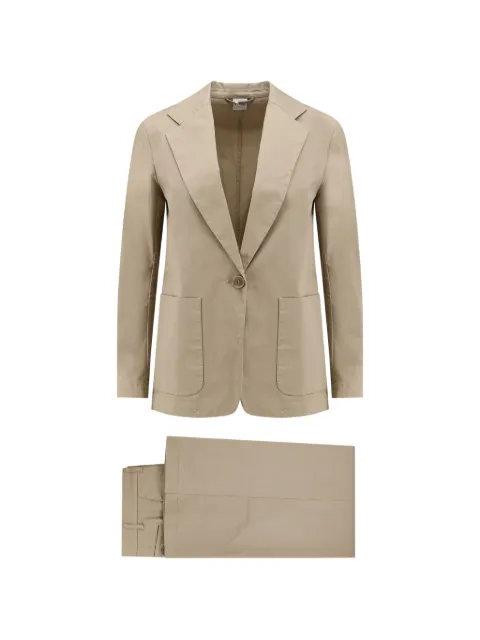 ASPESI buttoned pocketed suit Neutrals 1003D02310047