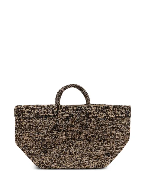 IBELIV Ibeliv double handle raffia bucket bag Neutrals VANILLATIGA