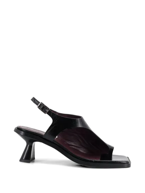 ALOHAS Mahina squared-toe sandals Black S10106301BLACK