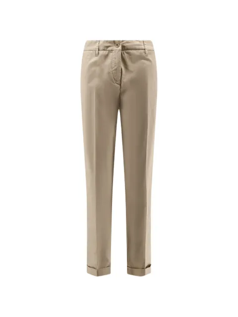 ASPESI pressed-crease turn-up trousers Neutrals 0107D02310047