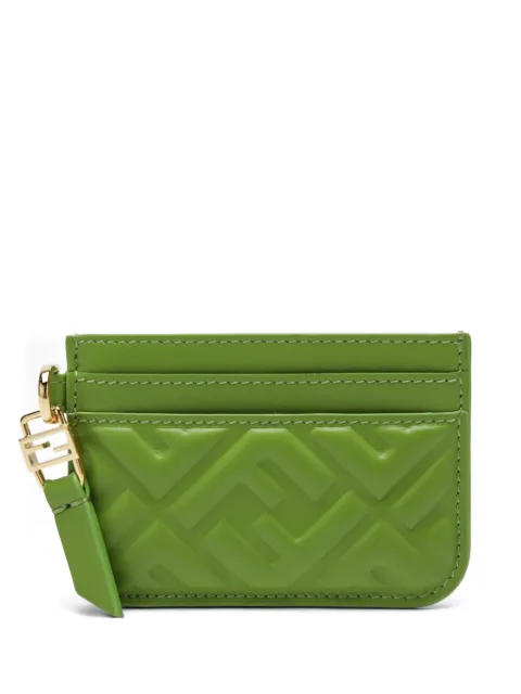 FENDI Baguette ff motif flat cardholder Green 8M0566AAJD