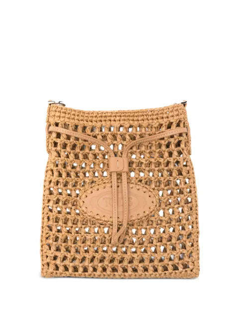 Tod's drawstring-fastening shoulder bag Neutrals XBWEBLR0100RGM