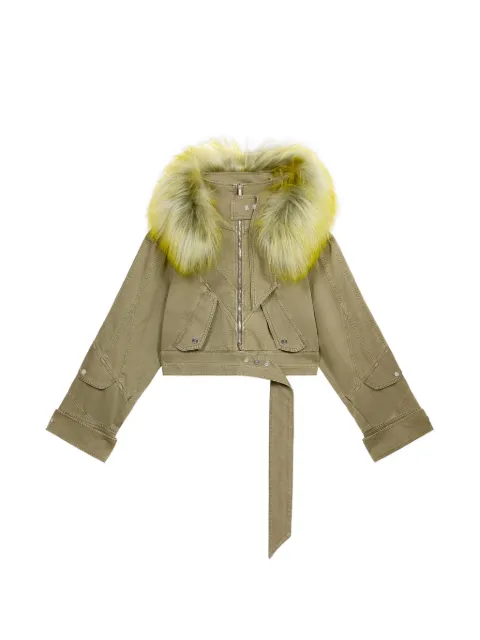 Blumarine hooded jacket Green 4J158A