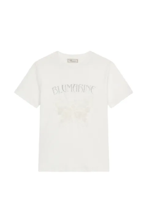 Blumarine butterfly-print T-shirt White 4T109A