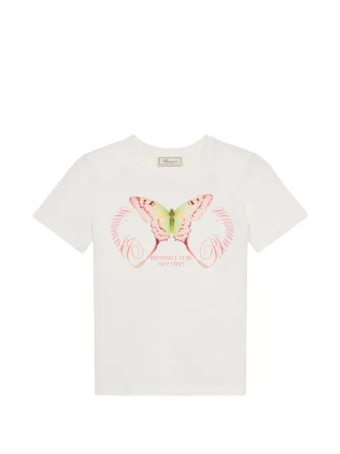 Blumarine butterfly-print T-shirt White 4T106A