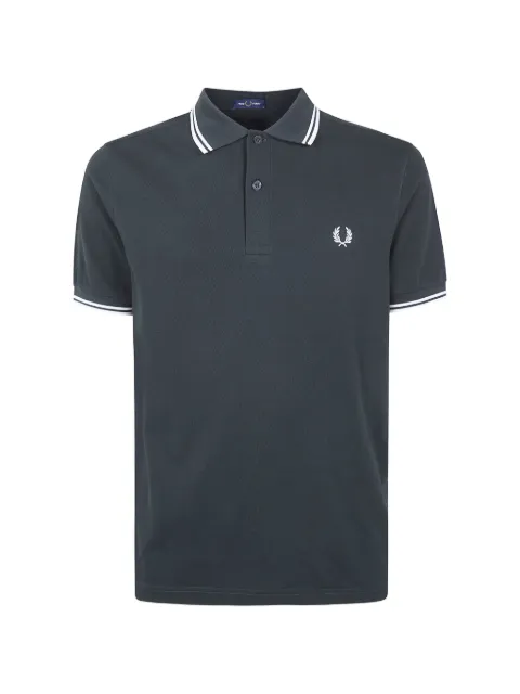 Fred Perry logo-embroidered polo shirt Grey FPM3600P57