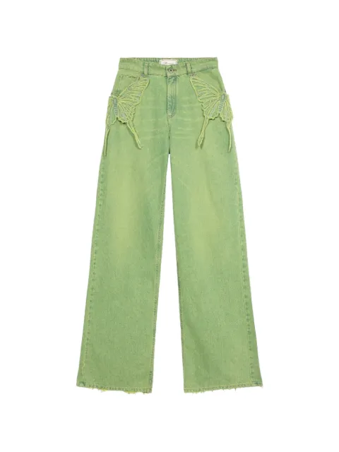 Blumarine butterfly jeans Green 4J156A