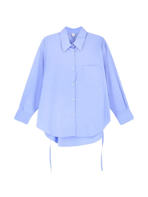 ASPESI patch pocket cotton shirt Blue 5446C11807103