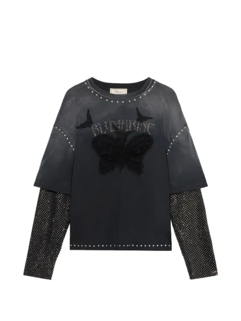 Blumarine butterfly-print T-shirt Grey 4T110A