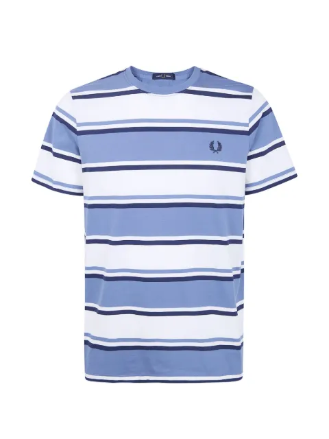 Fred Perry striped-pattern T-shirt White FPM130257