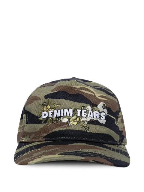 Denim Tears Floral Logo Trucker hat Green DT446