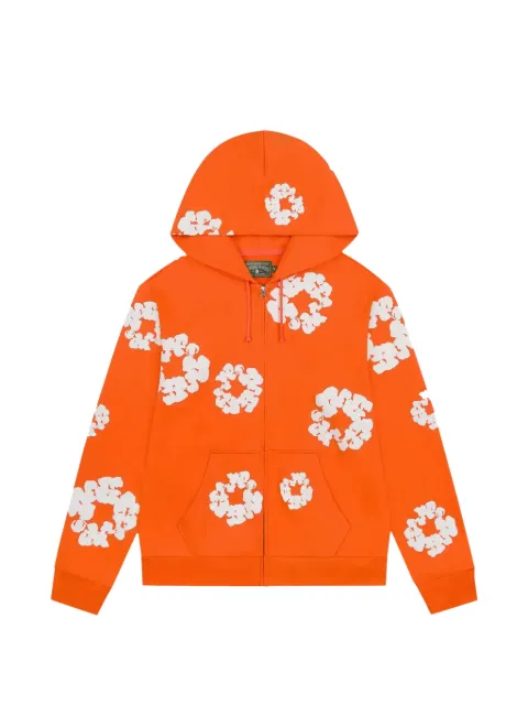 Denim Tears zipped hoodie Orange DT452