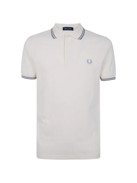 Fred Perry logo-embroidered polo shirt Neutrals FPM3600P57T55
