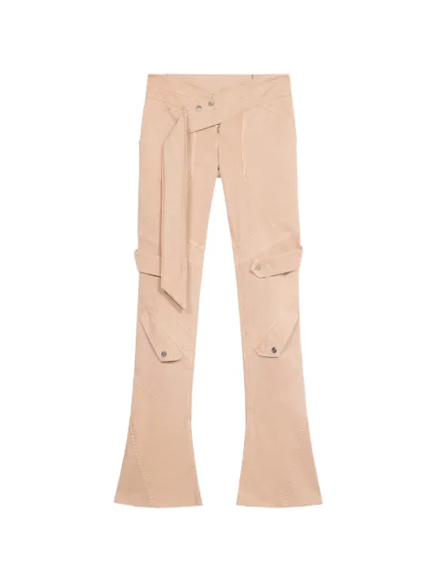 Blumarine belted trousers Neutrals 4J160A