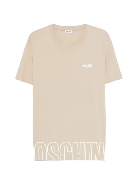 Moschino logo t-shirt Neutrals A07084419