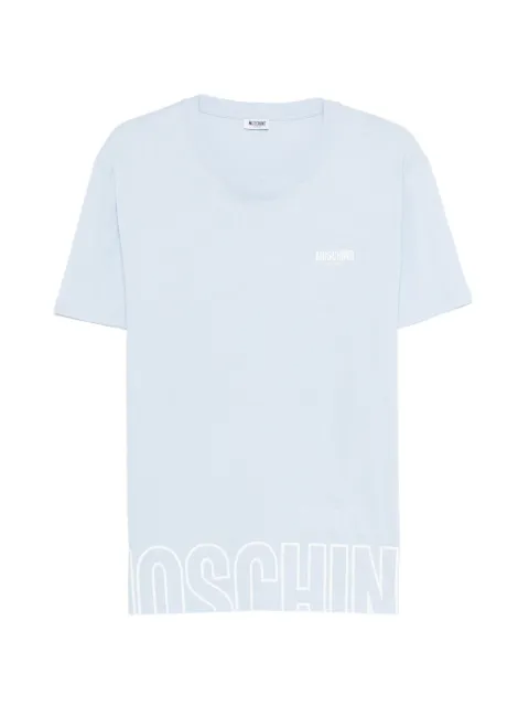 Moschino logo T-shirt Blue A070844190306