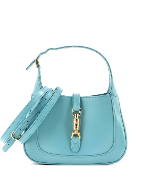 Gucci Pre-Owned Jackie 1961 Leather Mini hobo bag Blue VBHB4VU60S14N5FE
