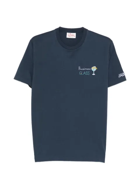 MC2 Saint Barth embroidery T-shirt Blue POT000100164LPORTOFINO