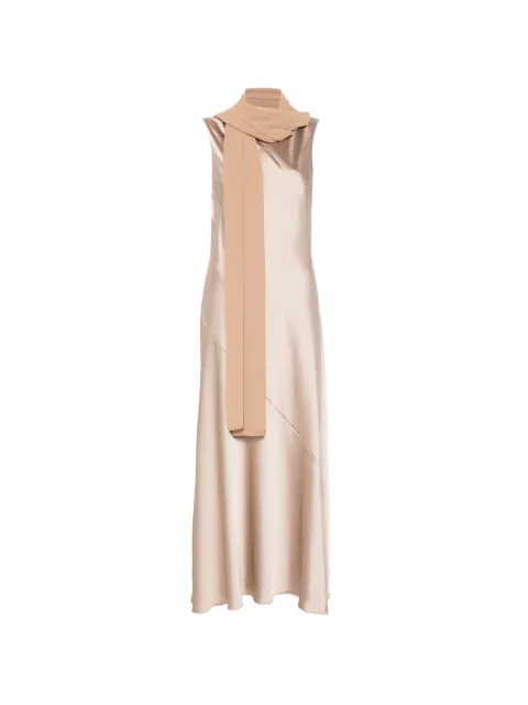 ALESSANDRO LEGORA sleeveless maxi dress Neutrals AT134