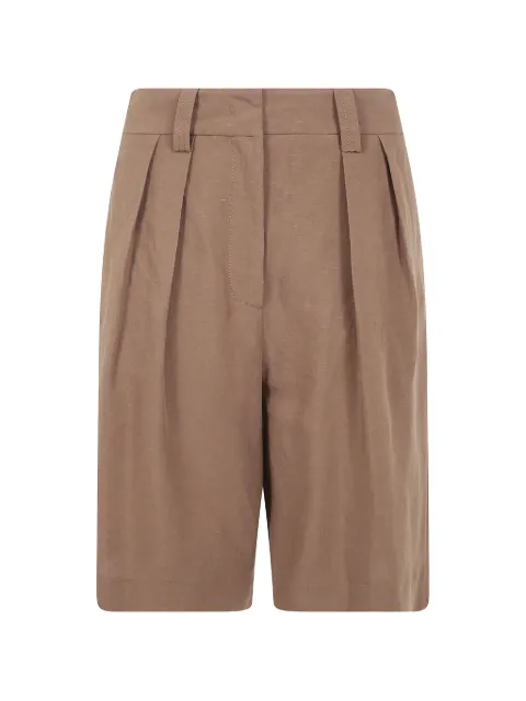 DRHOPE pleated shorts Brown 48362973