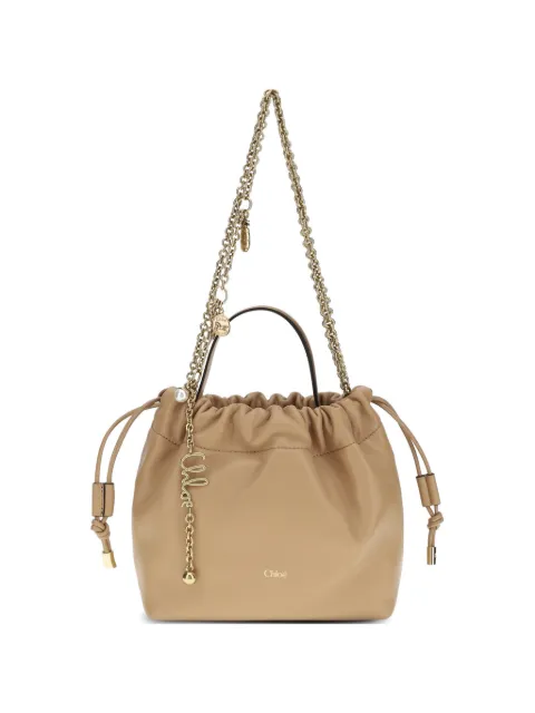 Chloé chain charm bucket bag Neutrals CH26UP789R12