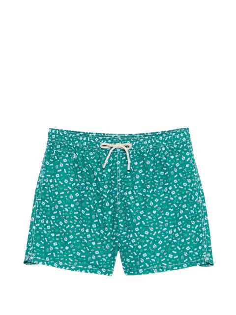 MC2 Saint Barth printed swim shorts Green LIG0003