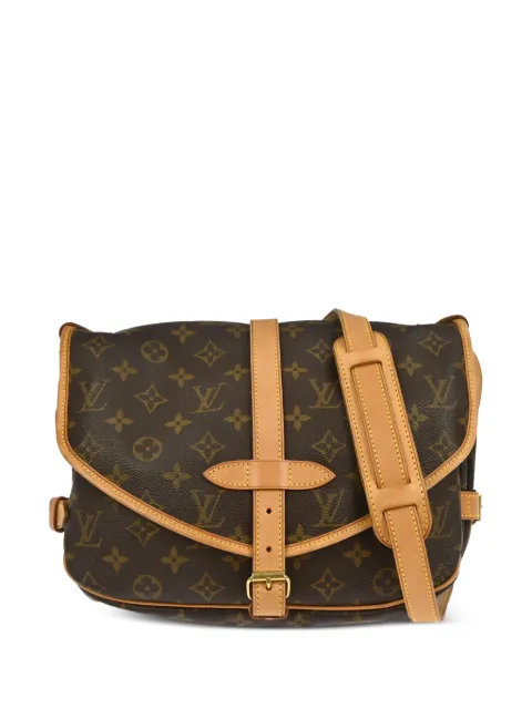 Louis Vuitton Pre-Owned 2001 Monogram Saumur 30 canvas shoulder bag Brown 117356