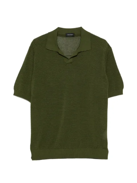 Tagliatore collar knitted T-shirt Green FINLAYPWE2602