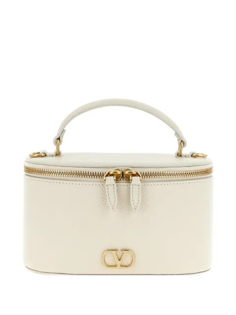Valentino Garavani VLogo signature mini vanity bag in grainy calfskin Neutrals WP0AX8SNP