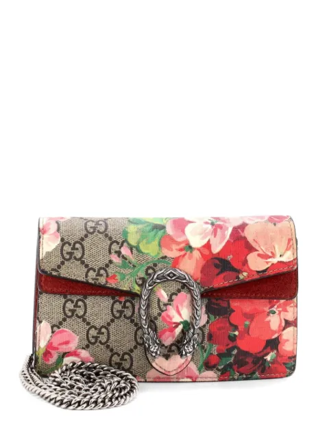 Gucci Pre-Owned Dionysus Bag Blooms Print GG Coated Canvas Super Mini crossbody bag Brown WWSWF4V1FNZ44E1U