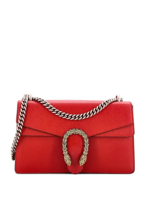 Gucci Pre-Owned Dionysus Top Handle Chain Bag Leather with Crystals Small shoulder bag Red KQQI2OGT8PJ84NN9