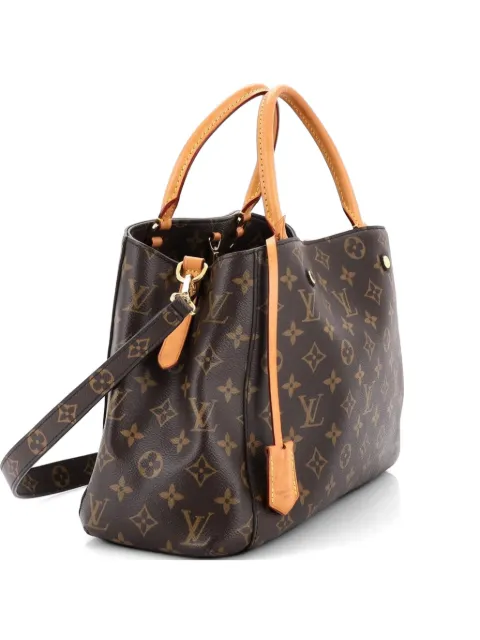 Louis Vuitton Pre-Owned Montaigne Handbag Monogram Canvas MM tote bag Brown ZOHBQLURDF0I85MB