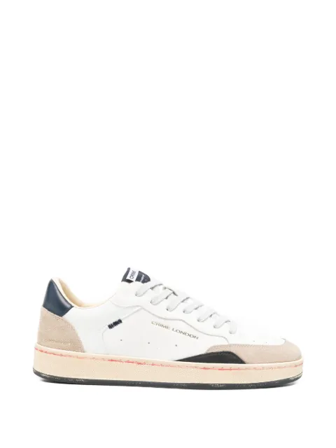 Crime London Chelsea suede panel sneakers White 19201PP8
