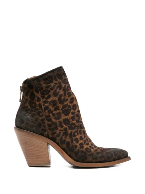 Metisse animal print boots Brown XD2416