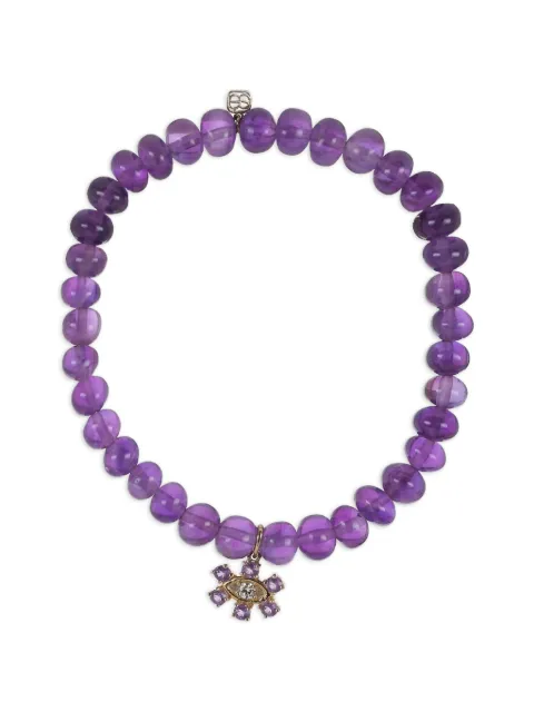 Sydney Evan Evil Eye amethyst and diamond bracelet Gold CKE1591AMY9095