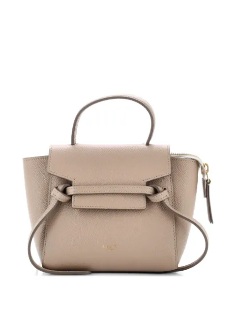 Celine Pre-Owned Belt Bag Textured Leather Pico shoulder bag Neutrals XXXSF4PPL8C545NM