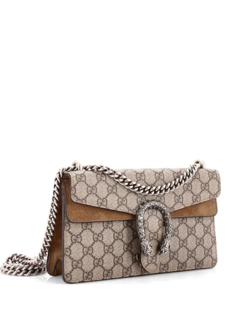 Gucci Pre-Owned Dionysus Bag GG Coated Canvas with Crystal Embellished Metal Small shoulder bag Brown USGT1KXVNJV4N7SR