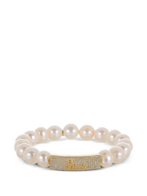 Sydney Evan Love Script pearl bracelet Gold CET1233Y4209