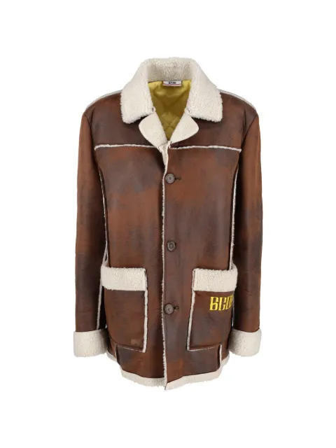 GCDS Disney buttoned coat Brown WCV250858