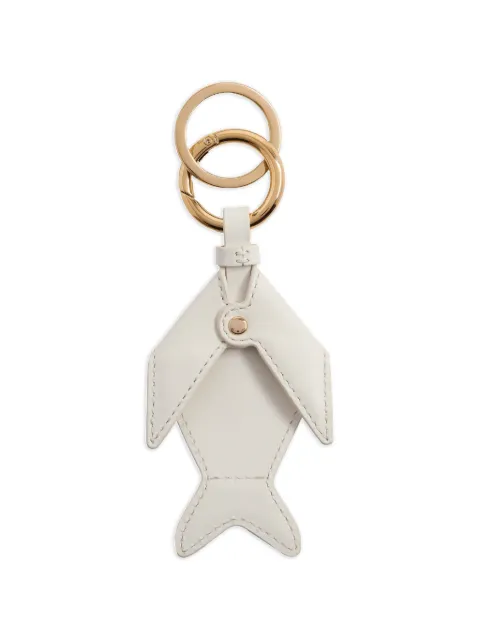 Lancel fish-motif keyring White A1420034TU