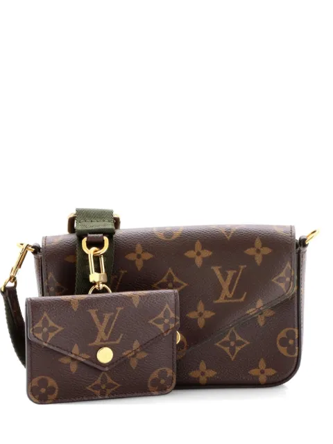 Louis Vuitton Pre-Owned Felicie Strap & Go Handbag Monogram Canvas crossbody bag Brown 1Y6NUTCEVIYOR9O9