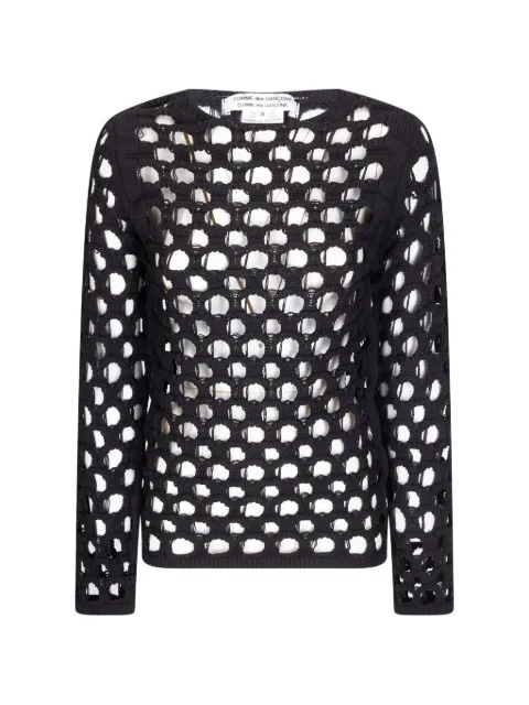 Comme Des Garçons Comme Des Garçons openwork sweater Black RQN513