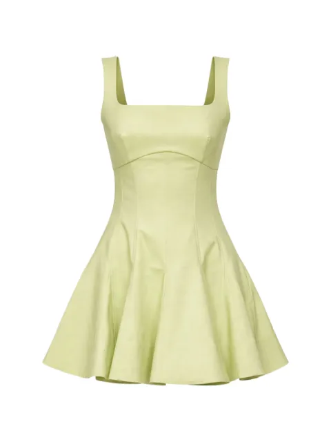 SIMKHAI Emslie square-neck A-line dress Green 1261221HC